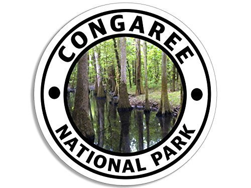 GHaynes Distributing Round Congaree National Park Sticker Decal  Hike Travel rv  Size  4 x 4 inch