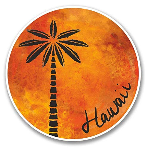 Hawaii USA Flag Vinyl Sticker Decal Laptop Car Bumper Sticker Travel Luggage Car iPad Sign Fun 5 inch