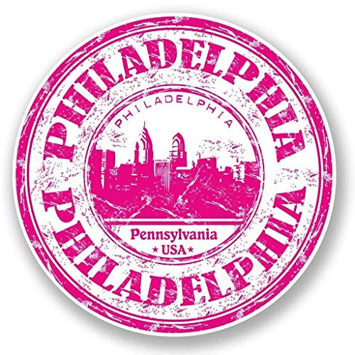 Philadelphia USA Vinyl Sticker Decal Laptop Car Bumper Sticker Travel Luggage Car iPad Sign Fun 5 inch Philadelphia USA Vinyl Sticker Decal Laptop Car Bumper Sticker Travel Luggage Car iPad Sign Fun 5 inch
