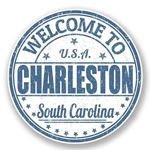 Charleston South Carolina Vinyl Sticker Decal Laptop Car Bumper Sticker Travel Luggage Car iPad Sign Fun 5 inch Charleston South Carolina Vinyl Sticker Decal Laptop Car Bumper Sticker Travel Luggage Car iPad Sign Fun 5 inch
