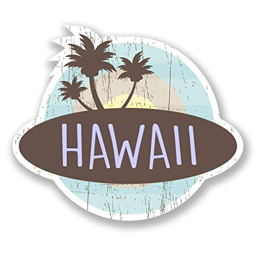 Hawaii Vinyl Sticker Decal Laptop Car Bumper Sticker Travel Luggage Car iPad Sign Fun 5 inch