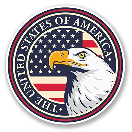 USA Eagle Vinyl Sticker Decal Laptop Car Bumper Sticker Travel Luggage Car iPad Sign Fun 5 inch USA Eagle Vinyl Sticker Decal Laptop Car Bumper Sticker Travel Luggage Car iPad Sign Fun 5 inch