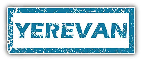 KW Vinyl Yerevan Grunge Travel Stamp Truck Car Window Bumper Sticker Decal 5 inch