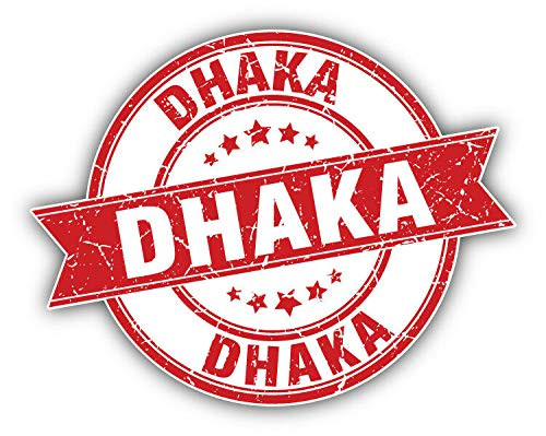 KW Vinyl Dhaka Travel Grunge Rubber Stamp Truck Car Window Bumper Sticker Decal 5 inch KW Vinyl Dhaka Travel Grunge Rubber Stamp Truck Car Window Bumper Sticker Decal 5 inch