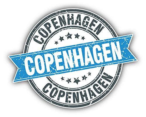 KW Vinyl Copenhagen Grunge Rubber Travel Stamp Truck Car Window Bumper Sticker Decal 5 inch KW Vinyl Copenhagen Grunge Rubber Travel Stamp Truck Car Window Bumper Sticker Decal 5 inch