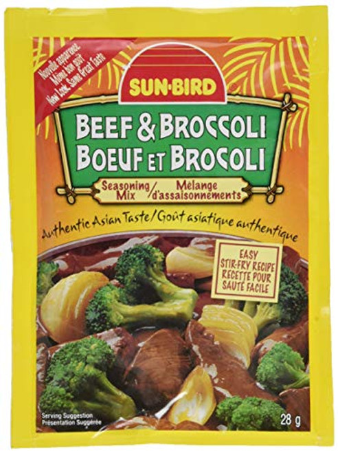 SUNBIRD REGULAR BEEF AND BROCCOLI SEASONING MIX 1 OZ - 0074880070132 SUNBIRD REGULAR BEEF AND BROCCOLI SEASONING MIX 1 OZ - 0074880070132
