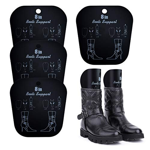 2Pairs Boot Shapers  8 inch Boot Shaper Form Inserts Thicken Long Automatic Stand Support Shaper Pads High Shoes Thigh Boot Holder Tall Boot Support for Women and Men  Black
