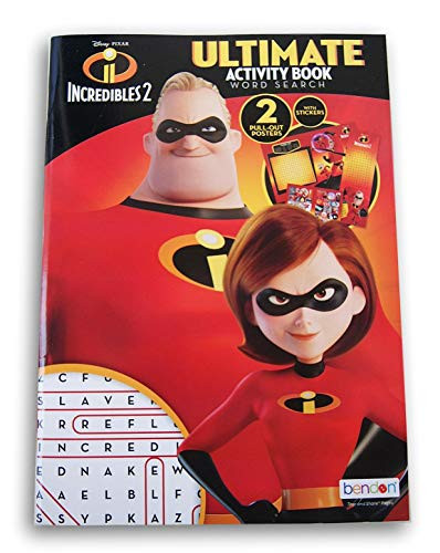 Incredibles 2 Ultimate Activity Word Search Book with Stickers and Pull-Out Posters