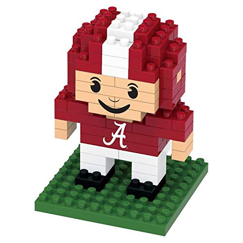 FOCO NCAA Alabama Crimson Tide 3D Brxlz Football Player Building Blocks Set3D Brxlz Football Player Building Blocks Set  Team Color  One Size