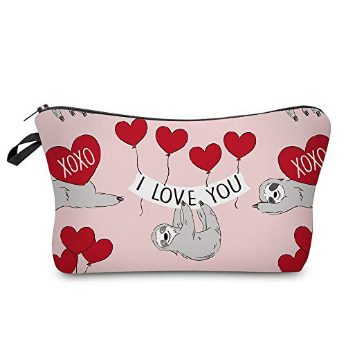 Cosmetic Bag MRSP Makeup bags for women Small makeup pouch Travel bags for toiletries waterproof  Cute Sloth 52503