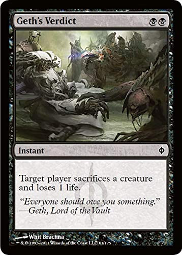 Magic  the Gathering - Geth s Verdict - New Phyrexia - Foil