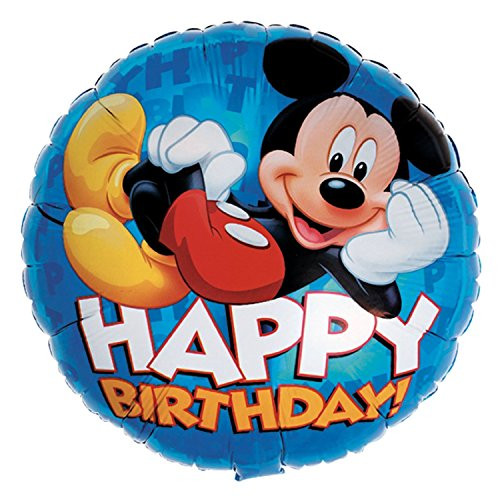 Anagram International Mickey Happy Birthday Packaged Party Balloon 18 inch Multicolor Anagram International Mickey Happy Birthday Packaged Party Balloon 18 inch Multicolor