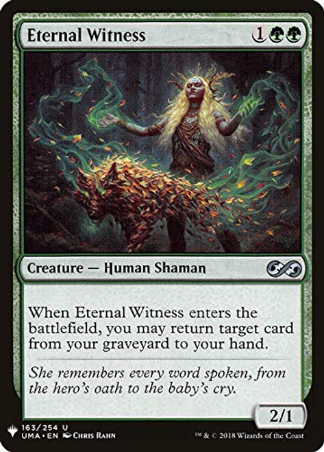 Magic The Gathering - Eternal Witness - Mystery Booster - Ultimate Masters Magic The Gathering - Eternal Witness - Mystery Booster - Ultimate Masters