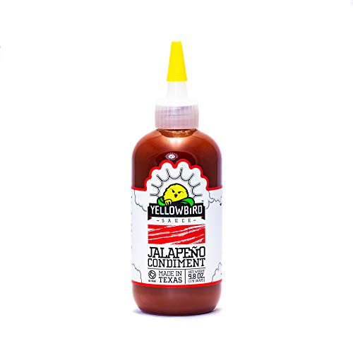 Jalapeño Hot Sauce by Yellowbird   Plant-Based  Gluten Free  Non-GMO   Homegrown in Austin   9.8 oz