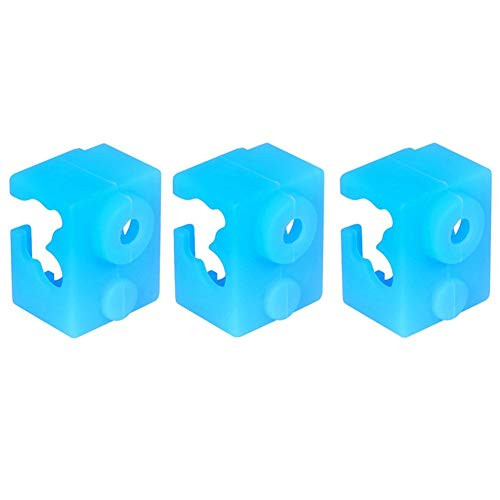 Sunhokey 3pcs Thermal Protection Silicone Sock 3D Printer Accessories Extruder Hotend Heater Block Cover Case for E3D V6
