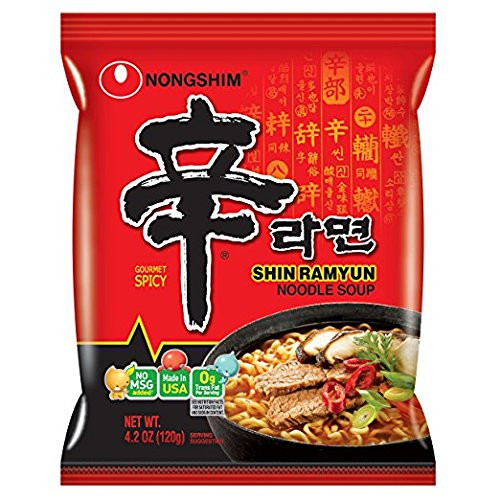 NongShim Shin Ramyun Noodle Soup  Gourmet Spicy  4.2 Ounce