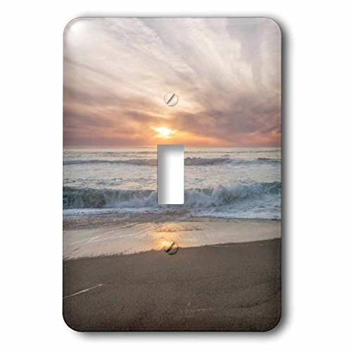 3dRose lsp_278660_1 USA  California  Seashore  Point Reyes Beach Sunset Toggle Switch  Mixed