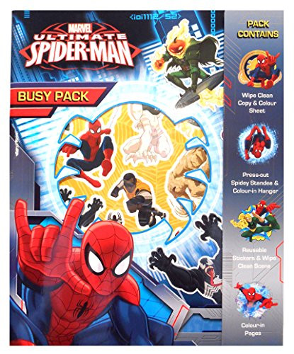 Marvel Ultimate Spiderman Childrens Activity Busy Pack