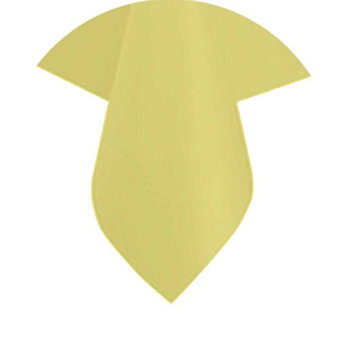 Nicole Fantini Collection Disposable Premium Tablecloth Plastic Heavyweight Hanna K. Rectangle Reusable Tablecover for Weddings, Banquets, Parties 54" x 108" Pack of 8 (Yellow)