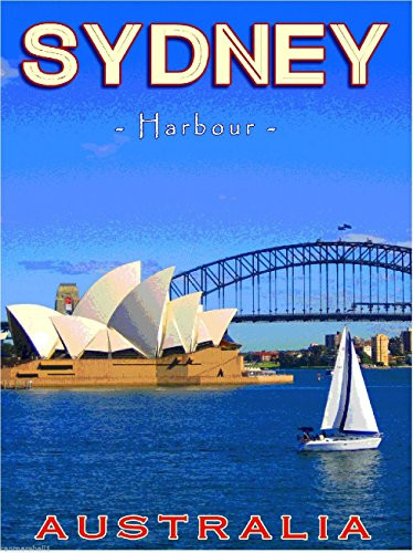 MAGNET Sydney Harbour Opera House Australian Australia Travel Advertisement Art Magnet