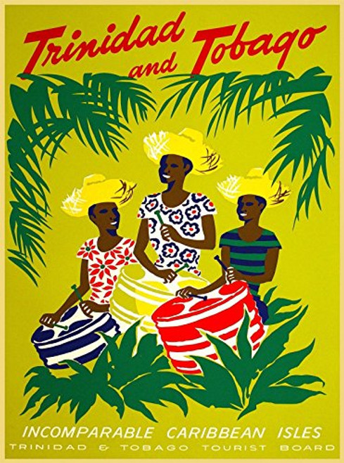 MAGNET Trinidad  and  Tobago Incompare Caribbean Vintage Travel Advertisement Art Magnet