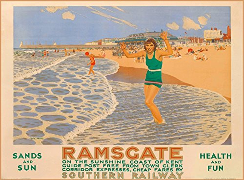 MAGNET Ramsgate England Great Britain Vintage Railroad Travel Advertisement Magnet MAGNET Ramsgate England Great Britain Vintage Railroad Travel Advertisement Magnet