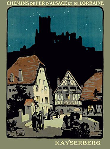 MAGNET Kayserberg Chemins de fer de Alsace France French Vintage Travel Magnet Print