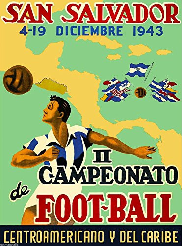 MAGNET 1943 San Salvador Football Soccer Central America Travel Advertisement Magnet