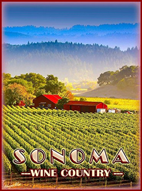 MAGNET Sonoma California Wine Country United States Travel Advertisement Magnet MAGNET Sonoma California Wine Country United States Travel Advertisement Magnet