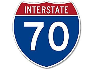 GHaynes Distributing MAGNET Interstate 70 Colorado Freeway Sign Shaped Magnet road trip travel rv CO denver rocky mountains  Size  4 x 4 inch