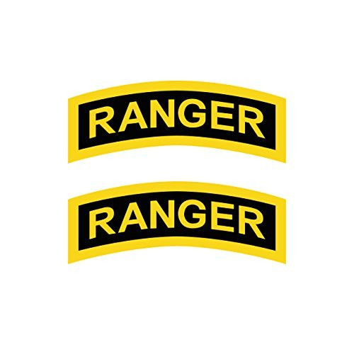 Two Pack United States Army Rangers Sticker Decal Self Adhesive Vinyl Elite Infantry Unit Made in USA