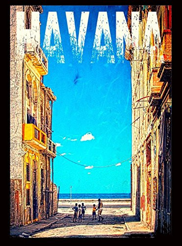 MAGNET Cuba Cuban Havana Habana Caribbean Ocean Sea Travel Advertisement Magnet
