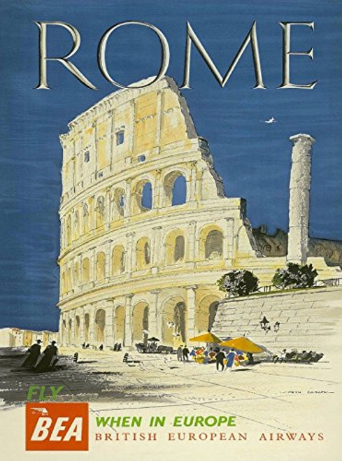 MAGNET Rome Italy Colosseum Flavian Amphitheatre fly BEA Travel Advertisement Magnet MAGNET Rome Italy Colosseum Flavian Amphitheatre fly BEA Travel Advertisement Magnet