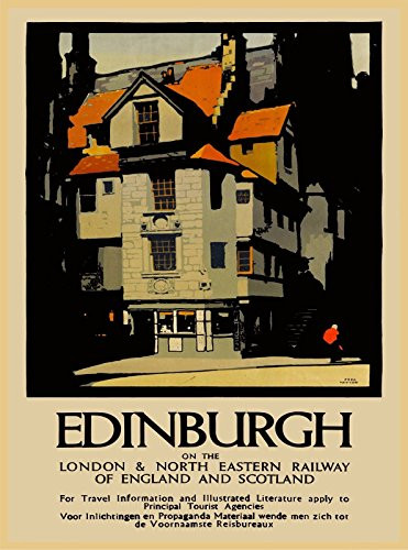 MAGNET Edinburgh England Scotland Great Britain Vintage Travel Advertisement Magnet