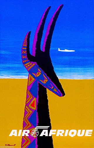 MAGNET Africa African Antelope Afrique Vintage Travel Advertisement Art Magnet