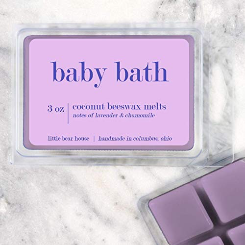 Baby Bath - Strong Scented Natural Coconut Beeswax Wax Melts