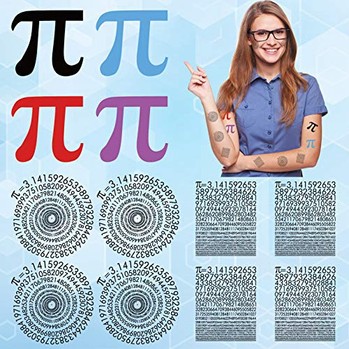 Konsait 96Pcs Pi Symbol Tattoos Math Stickers Pi Temporary Tattoos Pi Day Math Party Favors Endless Spiral Pi Tattoo Classroom Pack Konsait 96Pcs Pi Symbol Tattoos Math Stickers Pi Temporary Tattoos Pi Day Math Party Favors Endless Spiral Pi Tattoo Classroom Pack