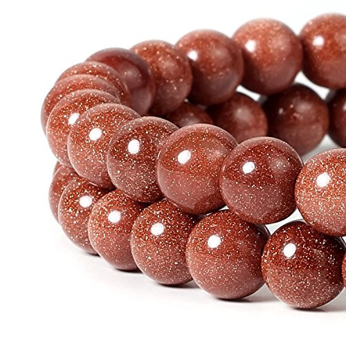 4mm Natural Red Goldstone Beads Round Loose Gemstone Beads for Jewelry Making Strand 15 Inch  95-100pcs
