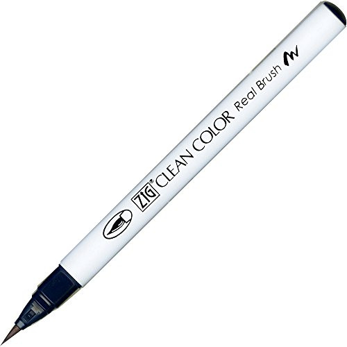 Kuretake ZIG Clean Color Real Brush Pen  Peacock Blue Ink