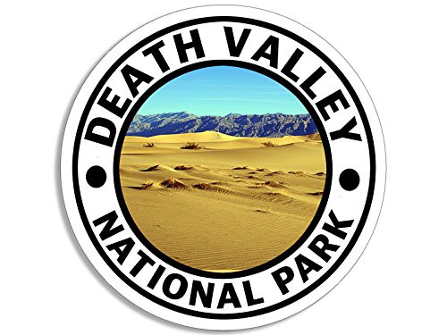 American Vinyl Round Death Valley National Park Sticker  Hike Travel rv California ca