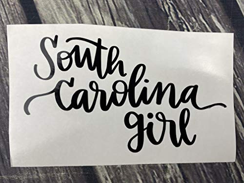 South Carolina Girl Clear Vinyl Decal New Gift
