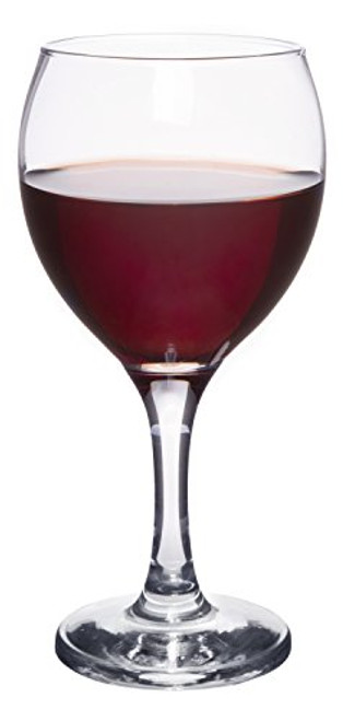 Classic Crystal Clear Stemmed Red Wine Glass, Merlot Cabernet Sauvignon Pinot Noir, Set of 4, 12 oz