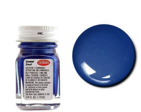 Testors Enamel Paint 1 4 ounce Gloss Artic Blue Metallic