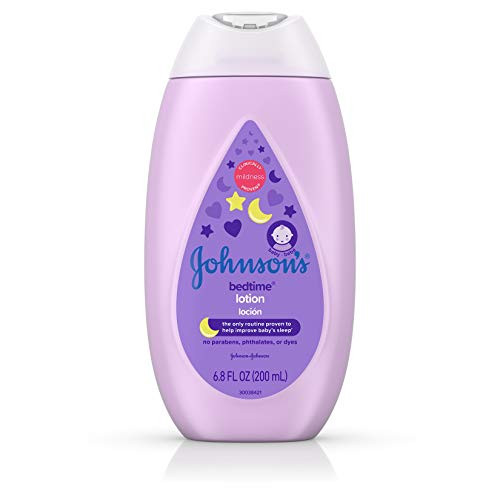 Johnson s Bedtime Baby Lotion with NaturalCalm Essences  Hypoallergenic  and  Paraben Free  6.8 fl. oz