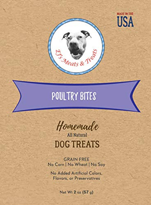 EJ s Meats  and  Treats Poultry Bites All Natural Chicken Dog Treats Made in The USA