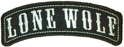 LONE WOLF ROCKER Embroidered Quality Motorcycle MC NEW Biker Vest Patch PAT-1154 by heygidday