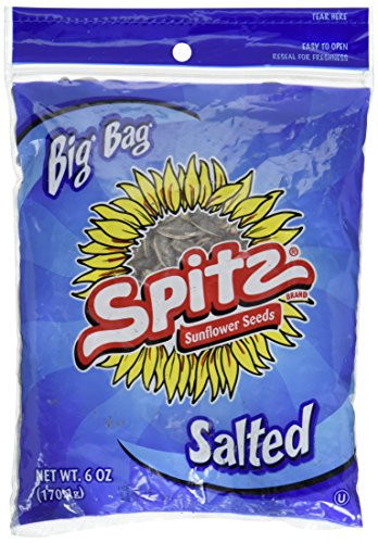 Spitz Salted Flavored Sunflower Seeds 6 ounce Resealable  inchBig Bag inch