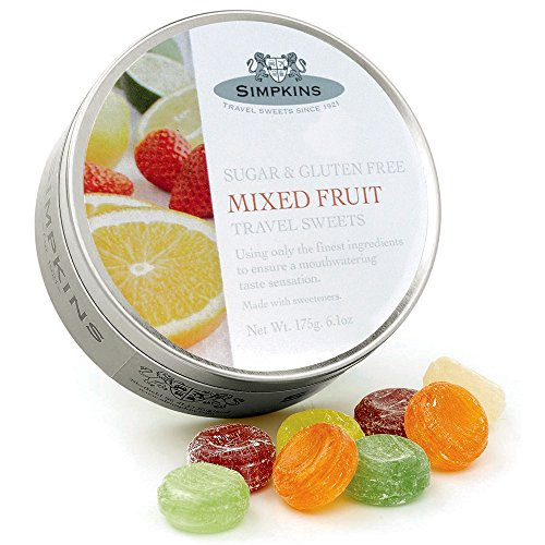 Simpkins Sugar  and  Gluten Free Mixed Fruit Travel Sweets - 175g