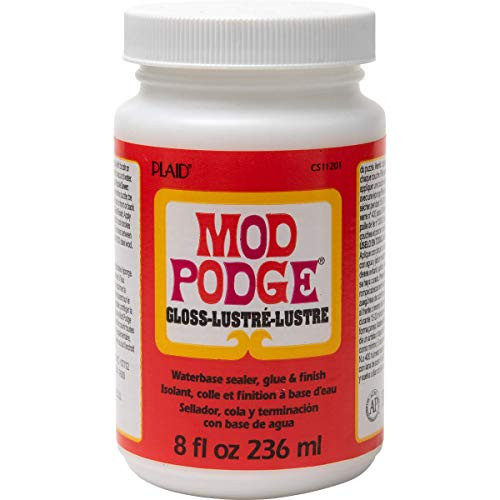 Mod Podge CS11201 Waterbase Sealer  Glue  and  Decoupage Finish  8 oz  Gloss «8 Oz»