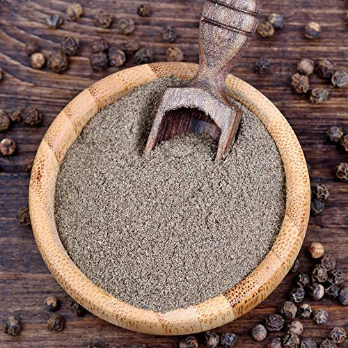 The Spice Lab No. 185 - Ground Black Pepper - Kosher Gluten-Free Non-GMO All Natural Pepper - 4 oz Resealable Bag